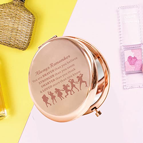 KEYCHIN Broadway Six Queens Pocket Mirror Six Wives of Henry Gift You are Braver Stronger Smarter Than You Think Compact Mirror for Musical Fans