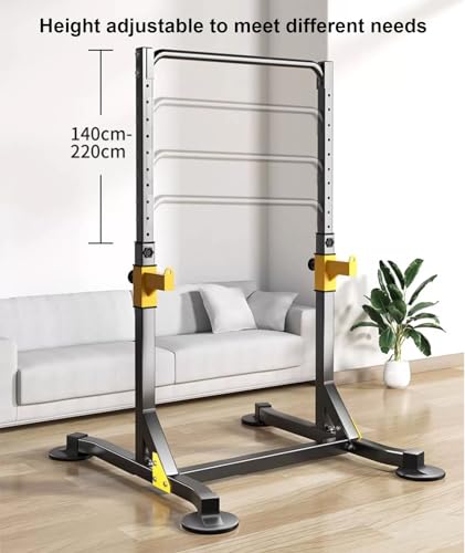 Pull Up Bar With Adjustable Height Pullup Bar Multifunctional Dip Bar Pull-Up Bar Strength Training Workout Exercise Fitness Equipment For Home G