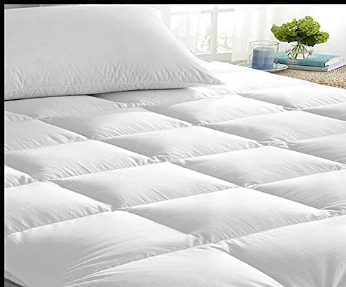 matress topper small double (122X190cm) Micro Fibre Box Sticthed 5cm Thick Supersoft Heavy Fill Hotel Quality Microlite Elasticated Corner Straps