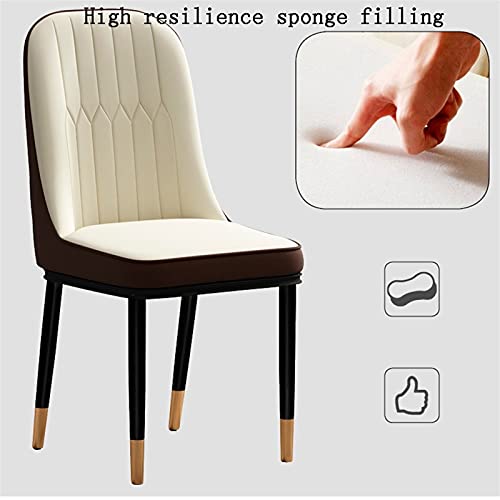 Kitchen Dining Room Furniture Chairs Dining Chairs Set Of 4 Modern PU Water Proof Leather High Back Padded Soft Seat Kitchen Chairs Living Room C