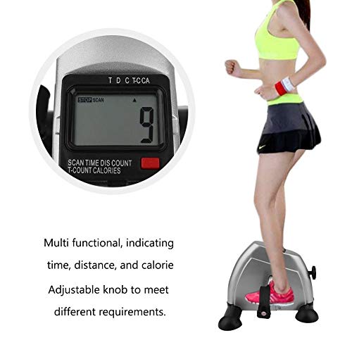 n/a Home Exerciser Cycling Fitness Mini Pedal Exercise Bike LCD Display Indoor Cycling Bike Stepper for The Aged Young Lose Weight