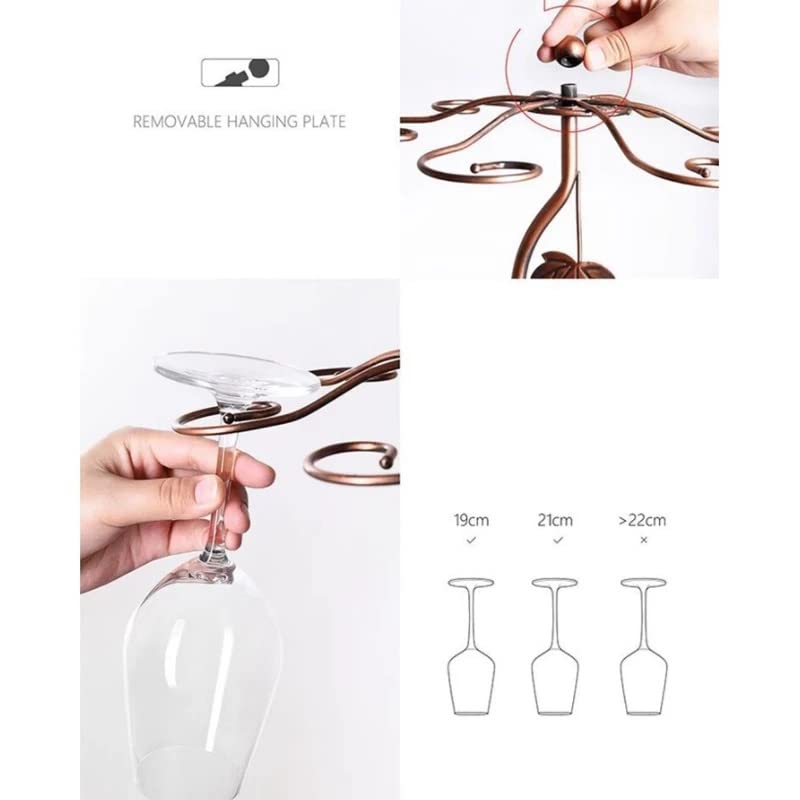 N/A Maple Leaf Wine Rack Wine Holder Stand Hanging Drinking Stemware Rack Shelf Wine BottleCup Display Holder Home