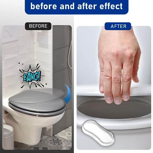 Toilet Seat Buffer, Pack of 20 Toilet Seat Bumpers, Toilet Seat Buffers Universal Replacement Bumpers, Toilet Seat Replacement Parts Buffers, Red