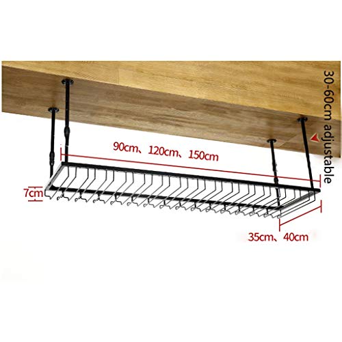Stylish Simplicity Industrial Retro Stylish Simplicity Down Wine Rack Simple Display Wine Glass Holder Household Goblet Holder Adjustable Height
