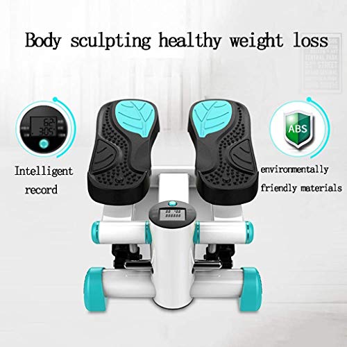 LLRYN Household Mute Stepper Hydraulic Mute Multifunctional Pedal Indoor Sports Stepper Leg (Color : Vert)