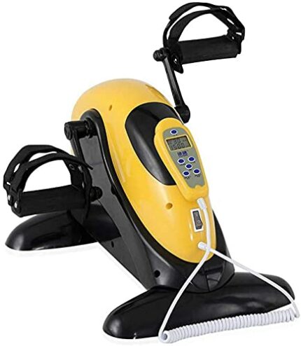 LUNEZY Rehabilitation Machine Portable Pedal Exerciser Bicycle, Motorised Pedal Antispasm+Resistance adjustment for Physiotherapy Exercise Cyclin