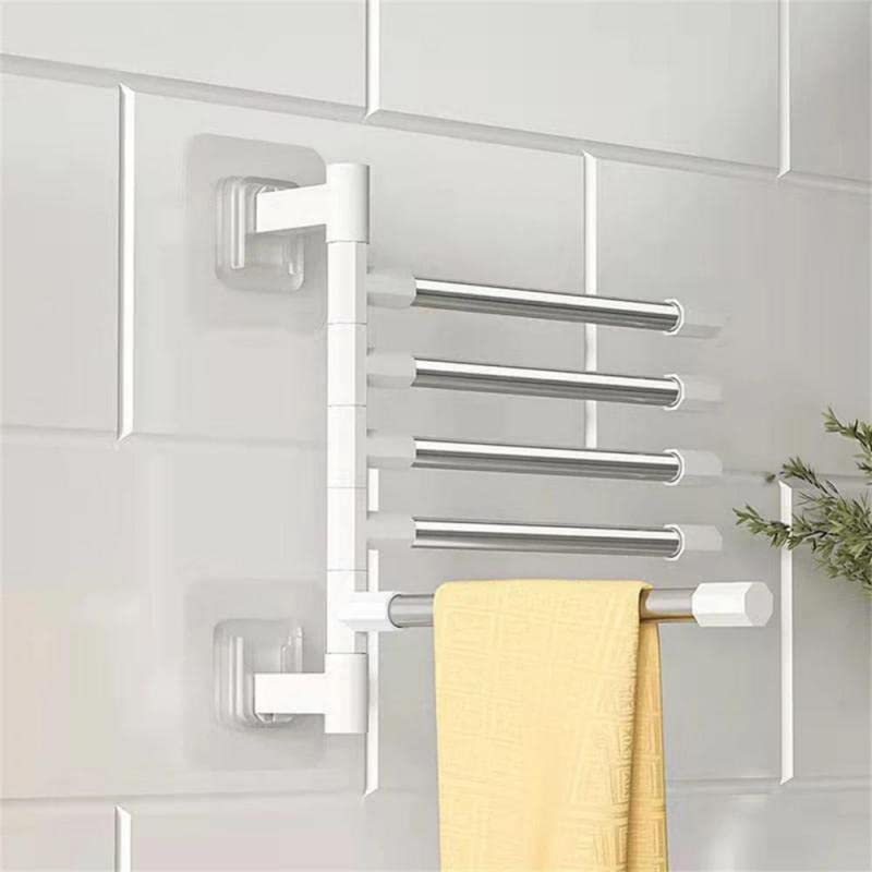 LIUZH Swivel Towel Bars Towel Rack Holder Wall Mounted Rotatable Bathroom Accessories