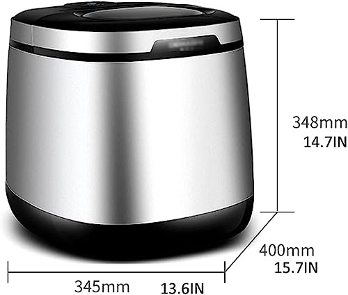 Shykey countertop ice machine Stainless Steel Countertop Ice Maker, 55 lbs. Ice in 24 Hours, 9 Bullet Cubes in 6 Mins Countertop Ice Machine for