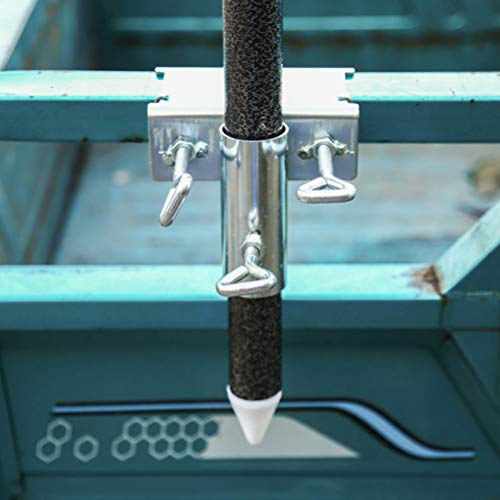KENANLAN Heavy Duty Parasol Holder Patio Sun Umbrella Holder Fixed Clip for Balcony Railing