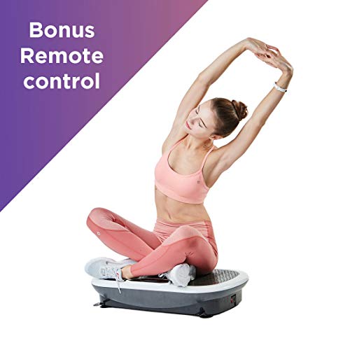 High Street TV Wonder Core Rock N Fit Vibration Plate & Exercise Seat, 20 Speed Total Body Workout With 4 Bonus Work Out Videos