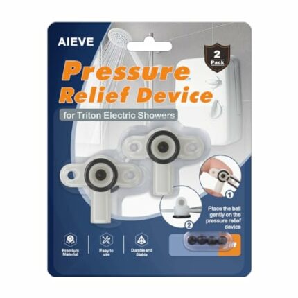 Aieve Pressure Relief Device for Triton,2-Pack Pressure Relief Device PRD Inc Rubber Ball and O Ring Valve Shower Spares Parts Compatible with Tr