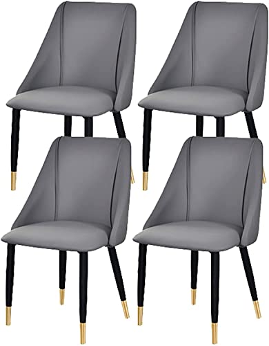 dining chair Office Reception Chairs Business Dining Chairs Set Kitchen Dining Chairs Set of 4 Matte Leather Upholstered Accent Chairs Modern Liv