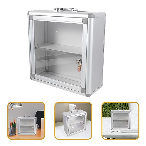 LALAFINA First Aid Medicine Storage Box Metal Medicine Case Household Medicine Cabinet Family Emergency Kit Box For Travel Car Home