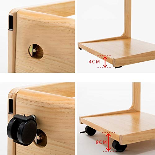 N/A Simple Bedside Sofa Side Table Bedside Table, Mini Simple Bedside Table Side Table Furniture with Wheels