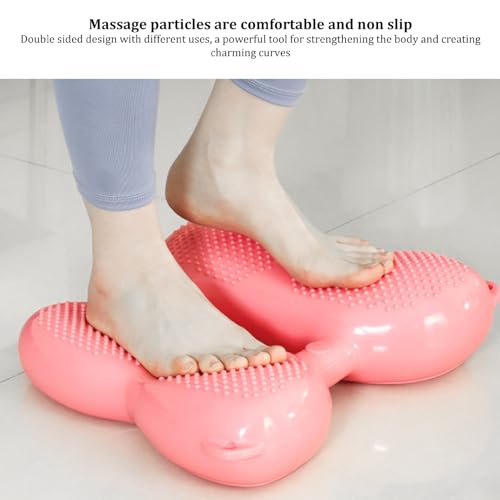Mini Stepper Fitness Stair Stepper Multi-Function Balance Stepper Massage Dots Inflatable Balance Trainer for Home Gym