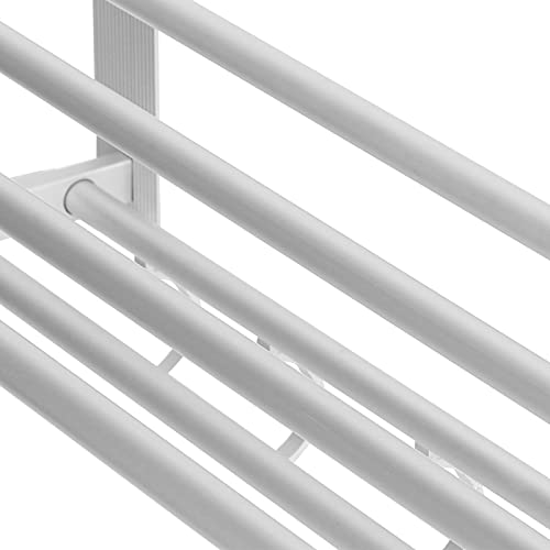Fafeicy 40cm Stainless Steel Bathroom Towel Rail Rust Proof Wall Mounted Bath Drying Rack with 5 Hooks