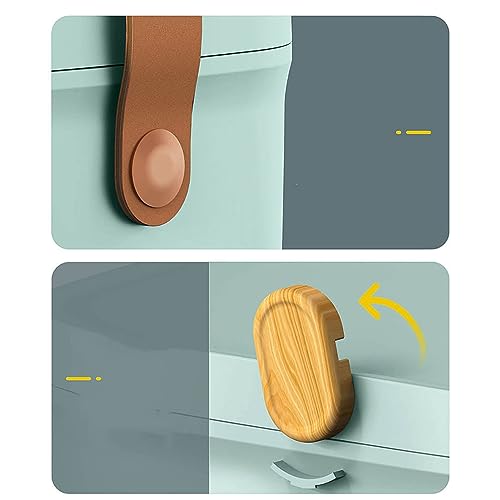 Household Medicine Storage Box, GAESHOW Medicine Box, Fold 2-Layer First Aid Box, Medical Box Organizer, Portable Medicine Chest Storage Box, Med