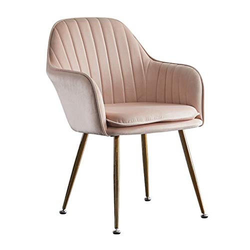 Kitchen Dining Room Furniture Chairs Dining Chairs Velvet Armchairs With Legs And Metal Back For Living Room Bedroom Kitchen Furniture (Color : P