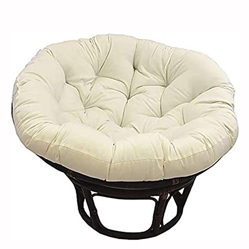 Overstuffed Papasan Chair Cushion,Outdoor Cloth Swing Rattan Chair Cushion,Oversized Round Cushion Thick Comfortable Oversized Papasan Pad(Chair