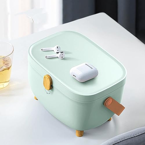 Household Medicine Storage Box, GAESHOW Medicine Box, Fold 2-Layer First Aid Box, Medical Box Organizer, Portable Medicine Chest Storage Box, Med