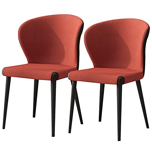 dining chair Kitchen Dining Room Furniture Chairs Dining Chairs Set Of 2 Modern Kitchen Chair Upholstered Leisure Chairs with Carbon Steel Legs S