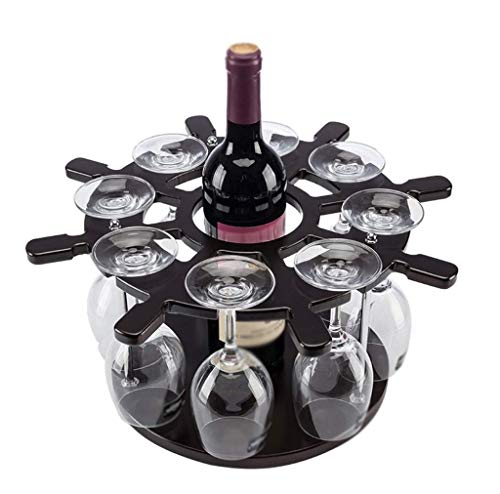 LIUZH Solid Wood Wine Glass Holder, Decorative Goblet Holder Hanging Creative European Wine Glass Holder