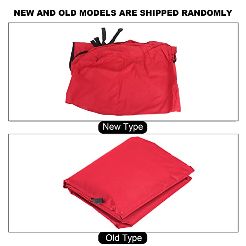 Oumefar Outdoor Swing Seat Cover, 3 Seater Waterproof Swing Seat Chair Bench Cushion Pad Swing Cushion for Garden Chairs Patio(red)