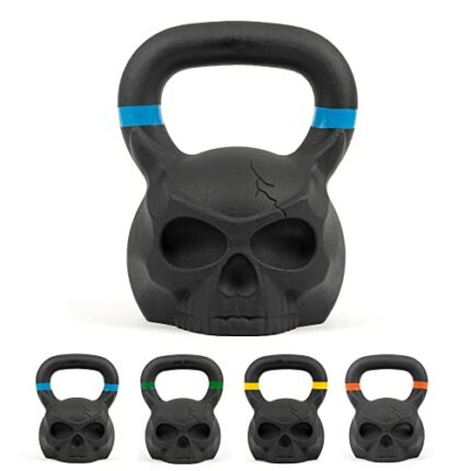 Phoenix Fitness Skull Kettlebell - Heavy Cast Iron Weight for Fitness and Strength Training, Bodybuilding, Muscle and Cardio - Professional Worko