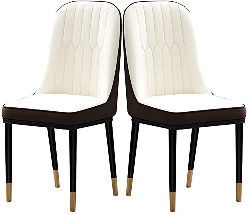 dining chair Dining Chairs Set - Corner Kitchen Counter Chairs, Kitchen Dining Room Chairs Set of 2 Modern PU Water Proof Leather High Back Soft