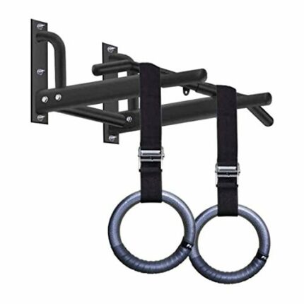 QUIM Wall-Mounted Horizontal Bar for Power Training Indoor Non-Slip Muscle Strength Pull-ups Bar Sandbags Hanger Equipment