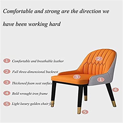 Kitchen Dining Room Furniture Chairs Kitchen Living Room Dining Chairs Set Of 2,Modern PU Leather High Back Padded Soft Seat Dining Chairs,Water