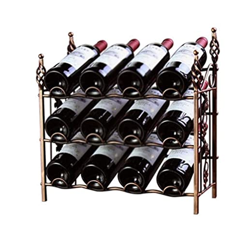 NEOCHY Modern Minimalist Wrought Iron Wine Rack, Bar Creative European Style Wine Bottle Rack