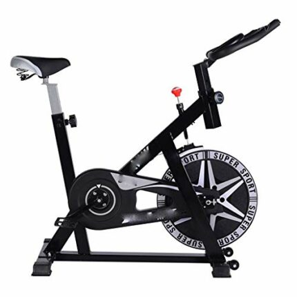 N/A Indoor Home Cycle Exercise Stationary Bike Cardio Machine Gym Cycling Workout Training Fitness Equipment Bicycle Fast (Color : Black)