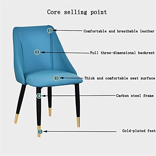dining chair Office Reception Chairs Business Dining Chairs Set Kitchen Dining Chairs Set of 4 Matte Leather Upholstered Accent Chairs Modern Liv
