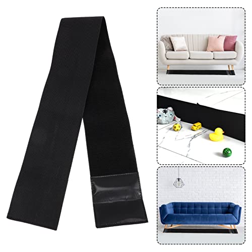 DOITOOL Toy Blocker for Under Couch Stop Things from Going Under Sofa Furniture Adjustable Gap Bumper Under The Bed Blocker for Pets Black