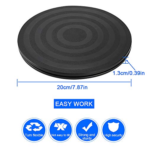 RMENOOR 360° Rotating Swivel Stand Turntable Heavy Duty Rotating Stand Lazy Susan with Steel Ball Bearings for TV Computer Monitor Laptop Speaker