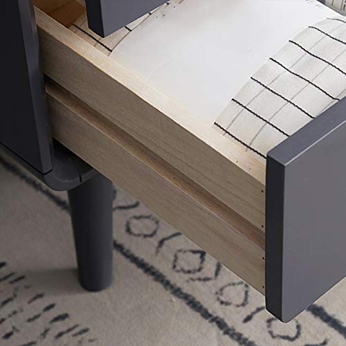 JYDQM Color Simple Bedside Table, Mini Bedroom Furniture with Two Drawers, Saving Space, Bedside Table