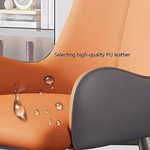 RILOOP Dining Chairs Modern Pu Leather High Back Padded Soft Seat for Home Commercial Restaurants Living Room Chairs/Light Gray+Gray