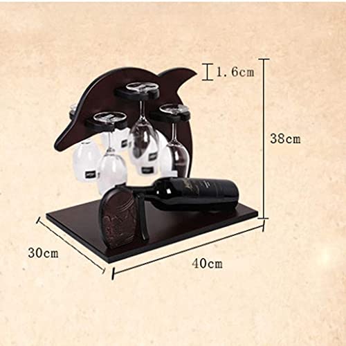 NEOCHY Wine Solid Rack, Creative European Style Wine Rack, Table Rack