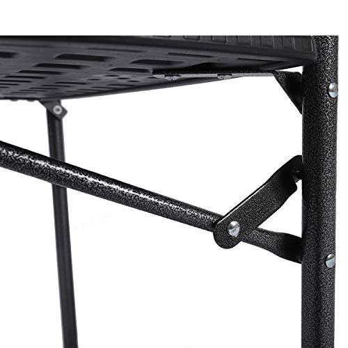 Chicreat 81008 Hanging Balcony Table, Foldable, Black