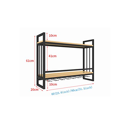 KEppd Wine Holder Wall Decor/Wall Wine Racks for Wine Bottles and Glasses Decor Rustic/Hanging Wine Holder/Wine Shelf Wall Mounted Glass Holder/W