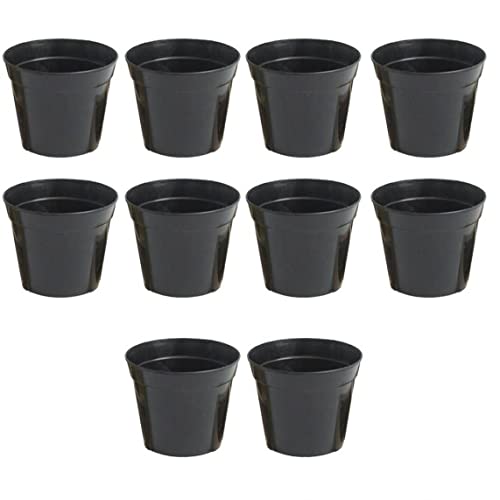 Luxylei Round Flower Pots 10pcs Seedling Containers Watering Planters for Plants Succulents Nursery Planter Home Decor