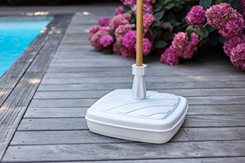 greemotion Fillable Umbrella Base - Plastic Umbrella Stand can be filled with approx. 14 l of Water or Sand - Parasol Base for Terrace, Balcony a
