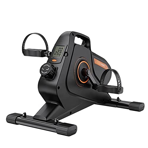 Under Desk Elliptical Machine, Adjustable 8 Speeds Elliptical Trainer with LED Display, Seated Pedal Exerciser, Compact Portable Elliptical Stepp