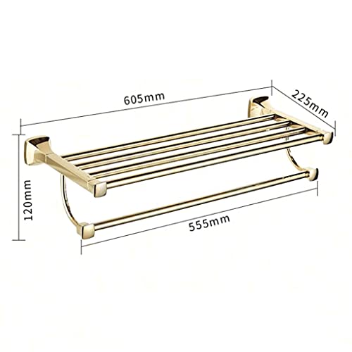 HIGOH Towel Racks, Bathroom Towel Rack Wall Mounted Towel Holder,Bathroom Accessories Towel Rack,Bathroom Shelf,Towel Holder,Bath Hardware