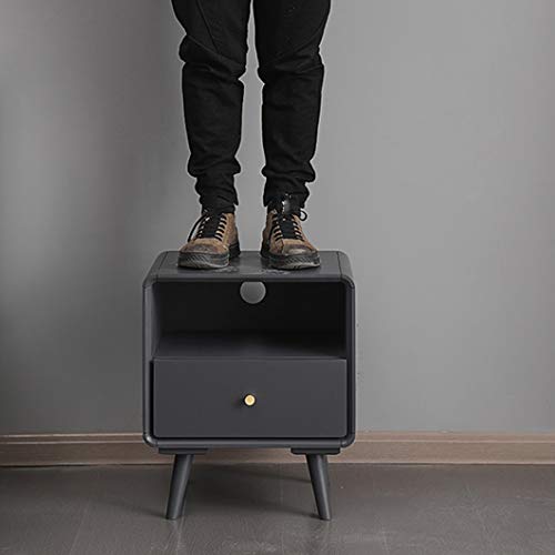 JYDQM Bedside Table Simple Solid Wood Bedroom Bedside Table, Stylish Two-drawer Mini Bedside Table