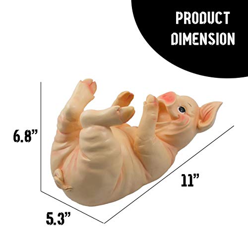 Drinking Pig Wine Bottle Holder Sculpture for Country Farm Bar and Kitchen Decor Tabletop Wine Stands & Racks and Decorative Collectible Statue G