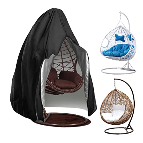 Egg Chair Covers Waterproof Heavy Duty ,420D Oxford Fabric Outdoor Hanging Egg Chair Covers Waterproof Anti-dust,Garden Wicker Swing Chair Cover