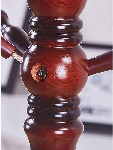 KRHINO Clothes rack and hat rack Coat Rack Simple Coat Stand, Solid Wood Coat Rack Single Pole Coat Hat Stand Storage Rack With Multiple Hooks Su