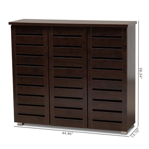 n/a Brown Wooden Entrance Shoes Storage Shoe Cabinet Storage Cabinet Saves Space